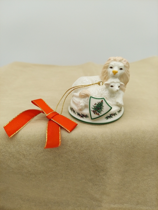 Spode Other - Lion & Lamb Religious Israel Spode Christmas Tree Ceramic Ornament